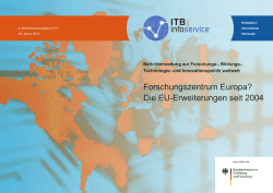 Die EU-Erweiterungen seit 2004 - Kooperation