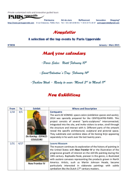 Newsletter - Paris Upperside