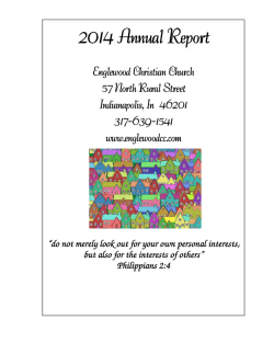 2014 Annual Report - Englewood Christian Church