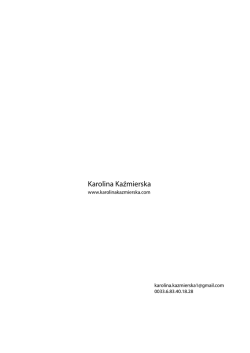 portfolio - Karolina Kazmierska