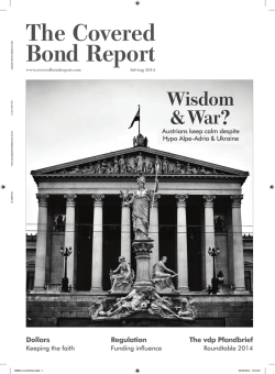 Regulation - The Covered Bond Report