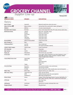 Grocery Supplier Lineup