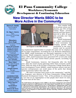 SBDC Director - El Paso Community College