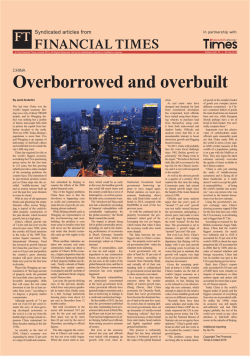 China: Overborrowed and overbuilt – FT2241