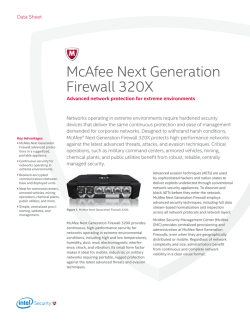McAfee Next Generation Firewall 320X