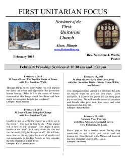 PDF version - First Unitarian Church