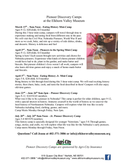 Pioneer Discovery Camps at the Elkhorn Valley Museum