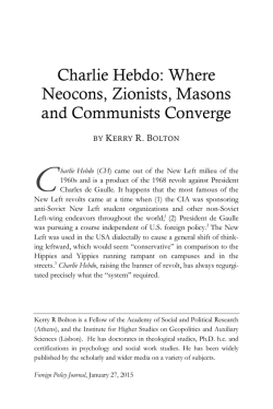 Charlie Hebdo: Where Neocons, Zionists, Masons and Communists