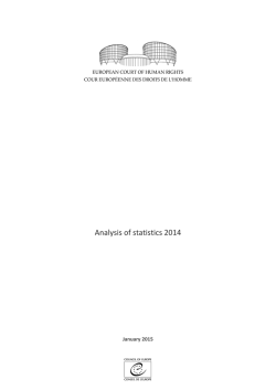 Analysis of statistics 2014