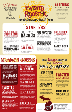 Full Menu - Twisted Rooster