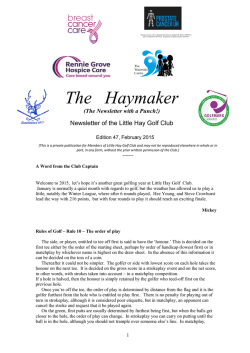 The Haymaker 47 - Little Hay Golf Club