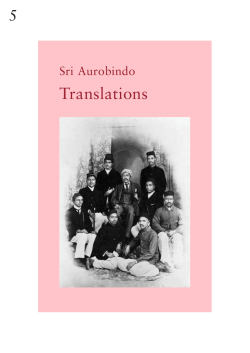 Sri Aurobindo VOL 5 – Translations