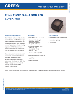 Cree PLCC6 3-in-1 SMD LED: CLYBA-FKA