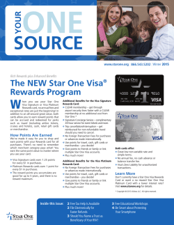 Winter 2015 newsletter - Star One Credit Union