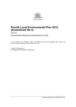 Penrith Local Environmental Plan 2010 (Amendment No 4)
