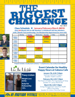 Biggest Challenge - In Motion Fitness