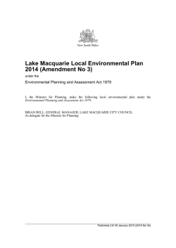 Lake Macquarie Local Environmental Plan 2014 (Amendment No\ 3)