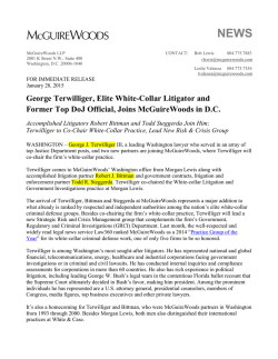 George Terwilliger, Elite White-Collar Litigator and Former