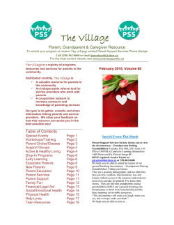 The Village - Parent Support Services of BC