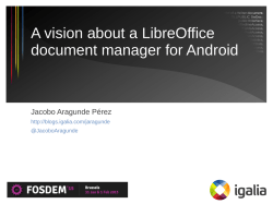A vision about a LibreOffice document manager for Android