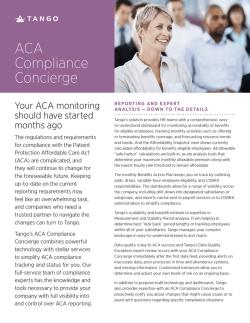 ACA Compliance Concierge