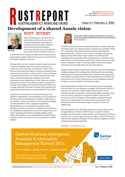 Development of a shared Aussie vision