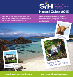 SIH Hostel Guide - Scottish Independent Hostels