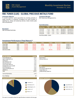rbc funds (lux) - global precious metals fund