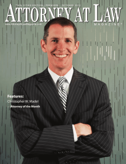 Attorney of the Month - Christopher W. Madel