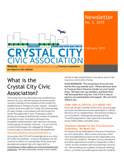 Feb 2015 - Crystal City Civic Association