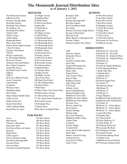 The Monmouth Journal Distribution Sites