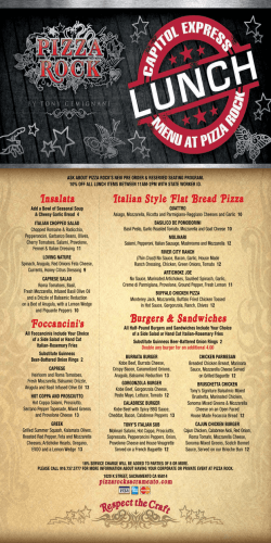 to view full menu () - Pizza Rock Sacramento