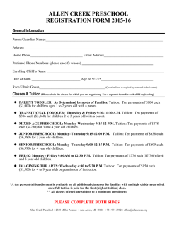 2015-2016 Registration Form