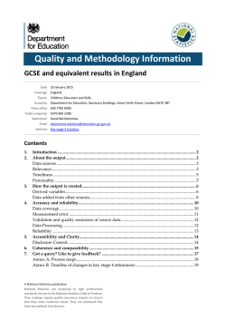 Methodology document: SFR02/2015