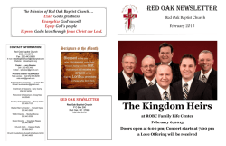 The Kingdom Heirs - Red Oak Baptist Church