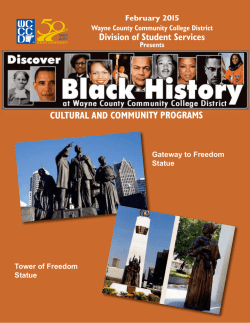 2015 Black History Month Programs