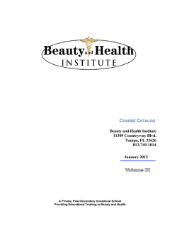 Catalog - Beauty and Health Institute
