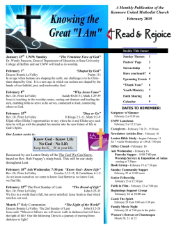 February 2015 Newsletter - Kenmore United Methodist Church
