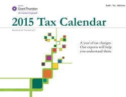 A year of tax changes. Our experts will help you understand them.