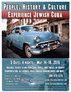 Experience Jewish Cuba - May 2015.pages