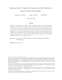 emission policy, competitive imitation, and the diffusion of european