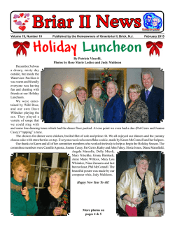 Briar II News Holiday Luncheon