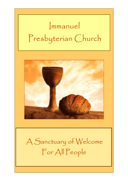 here - Immanuel Presbyterian Church