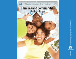 Domain 2 Families and Communities Activity Pages