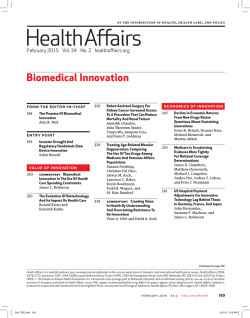 TOC (PDF) - Health Affairs