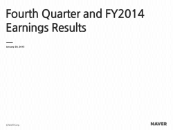 Fourth Quarter and FY2014 Earnings Results