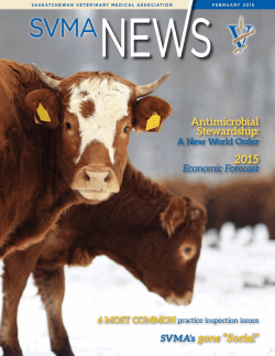 Newsletter - Saskatchewan Veterinary Medical Association