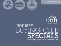 Wholesale Buying Club January 2015 Specials