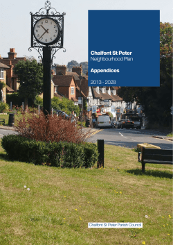 Download Appendices here - Chalfont St Peter Neighbourhood Plan