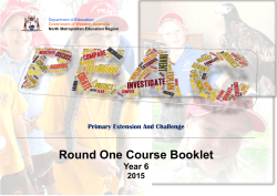 Round 1 Course Booklet
